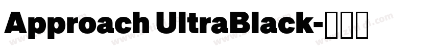 Approach UltraBlack字体转换